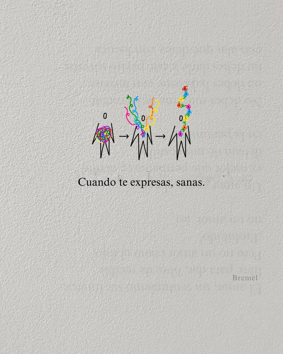 Cuando te expresas, sanas.