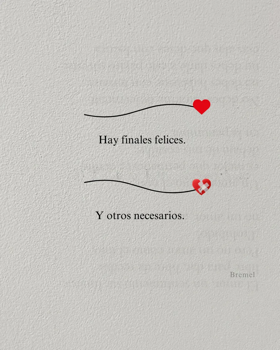 Hay finales felices. Y otros necesarios.