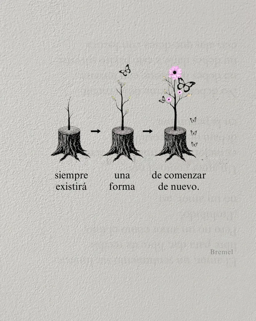Siempre existirá una forma de comenzar de nuevo.